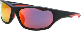 Sinner Fury Polarized SISU-635-16-P08 Mens Sunglasses Black Size 62