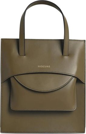 Hidesins Flap J logo-print shoulder bag - Green