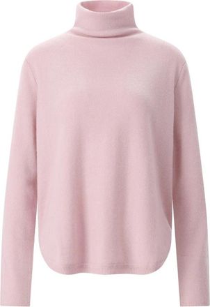 Hemisphere Fijne Kasjmier Trui met Rolkraag - Dames - Cashmere truien - Roze - S - Kasjmier - Truien & Vesten