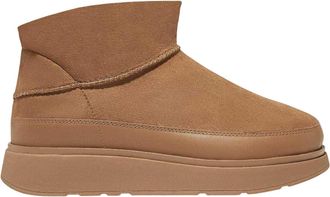 FitFlop Fit Flop Leren platte laarzen voor dames (Tan)