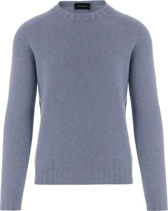 Tagliatore Nobhil Crew Neck Sweater - Heren - Cashmere truien - Blauw - 2XL - Kasjmier - Truien & Vesten
