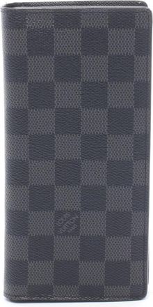 Louis Vuitton Black Pvc Leather Long Wallet (Bi-Fold) (Pre-Owned)