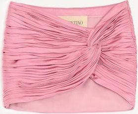 Valentino Satin Cady Mini Skirt Wo