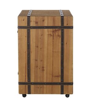Maisons du monde Minibar con espacio para botellas y 2 cajones con ruedas