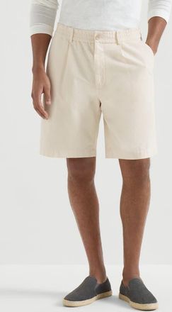 Brunello Cucinelli Gabardine pull-up Bermuda shorts in Panama at Nordstrom, Size 48 It