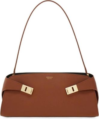 Ferragamo Tassen.. - Dames - Schoudertassen - Bruin - ONE Size - Leer - Tassen