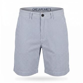 CHESAPEAKE'S Oxford Boat Short Nantucket Striped Sky - male - Chesapeakes - Casual Shorts - Blue - W33 - Shorts