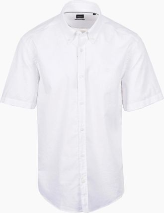 HUGO BOSS Mens Boss Black H LIAM SHIRT WHITE - Size: 46
