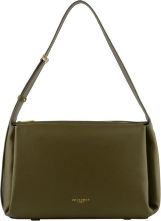 Pourchet Sevigne Schoudertas - Dames - Schoudertassen - Groen - ONE Size - Leer - Tassen