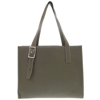 BONAVENTURA Bonaventura Olive Leather Tote Bag (Pre-Owned)