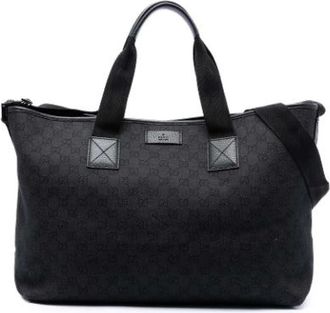 Gucci Pre-owned Tote Bags, female, Black, Size: ONE SIZE Pre-owned Satchel Bag