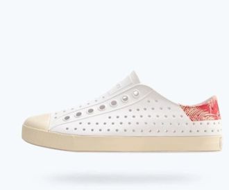 Native Mens Native Shoes Jefferson Wanderfoam Block Sneaker White Casual Shoe VER1384