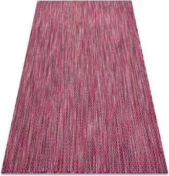RugsX Rugsx - Modern fisy carpet sisal 20774 Squares, melange pink pink 140x190 cm
