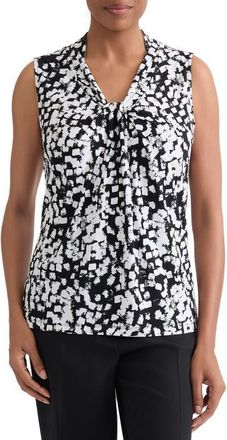 Kasper Flutter Sleeve Rib Sweater in Black/vanilla Ice at Nordstrom, Size Medium