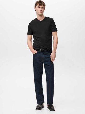 Mango T-shirt slim-fit 180 gsm nero - Uomo - XXL - MANGO MAN
