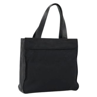 Prada Pre-owned Tote Bags, female, Black, Size: ONE SIZE Pre-owned Nylon Vintage Tote Bag