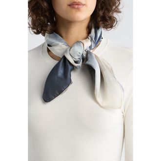 Vince Camuto Ink Bloom Oblong Scarf in Neutral at Nordstrom Rack