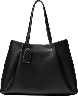 Generic Compatible for WomenTop Handle Tote Bag Solid Color Simple Shoulder Design Handbags(K)