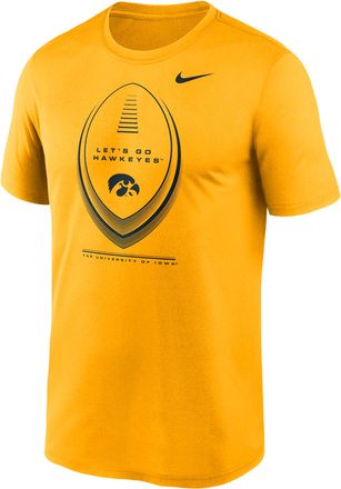 Nike Iowa Primetime Football Icon Legend Nike Mens Dri-FIT College T-Shirt in Brown | NKGK76IIA-3BJ