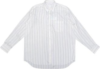 Comme Des Gar&ccedil;ons Forever Stripe Shirt - Heren - Casual Overhemden - Wit - L - Overhemden