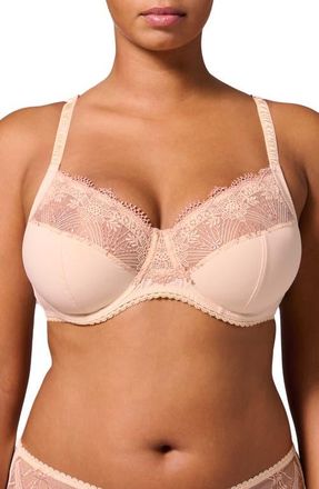 Simone P&eacute;r&egrave;le Allure Full Cup Underwire Bra in Chic Beige at Nordstrom, Size 36E