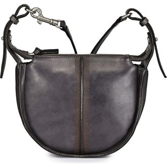OLD TREND Dahlia Genuine Leather Compact Structured Crossbody in Grey at Nordstrom