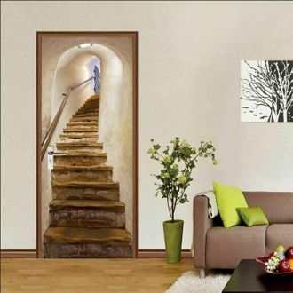 OEM Pegatinas Para Puertas, Decoraci&oacute;n Interior 3d Para Dormitorio, Pegatinas De Pared Vintage Con Efecto Trampantojo, Escaleras, Adulto, Ni&ntilde;o, P&oacute;ster Par