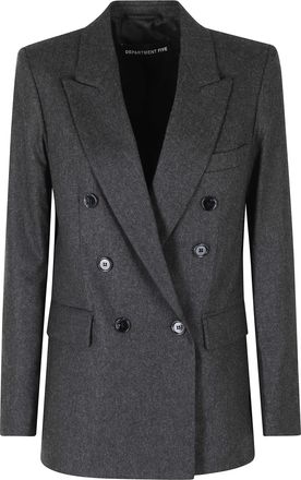 Department Five Anthracite Ari New Back Vent Wool-Blend Blazer