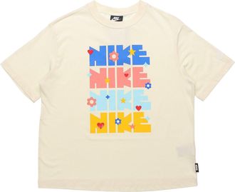 Nike (WMNS) Nike Sportswear Essential Printing Round-neck Beige DJ5377-111