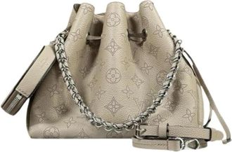 Louis Vuitton Pre-owned Bucket Bag - Dames - Vintage Tas - Beige - ONE Size - Leer - Vintage