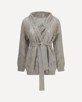 Brunello Cucinelli Cotton and linen Cardigan Female M