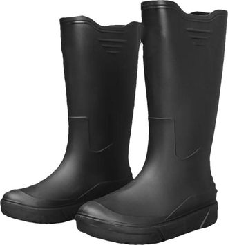 Generic Mens Anti-Slip High-Tube Rain Boots Mid-Tube Warm Drawstring Rain Boots Waterproof Kitchen Rubber