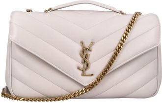Saint Laurent Loulou Medium Chevron-quilted Lambskin Bag