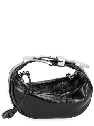 Marc Jacobs Womens Party Lamb Leather Bag Black Handbags Hand