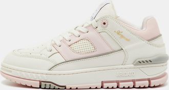Axel Arigato White/light Pink Leather Area Low Top Sneakers