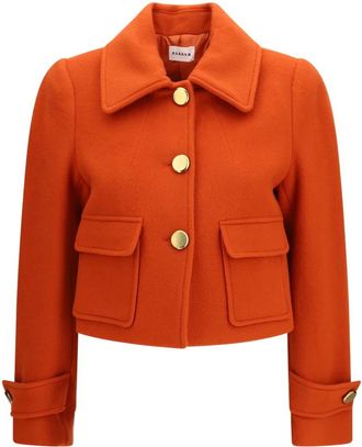P.A.R.O.S.H. Blazer Leak de un Bot&oacute;n - Jackets - Mujer - Naranja - M