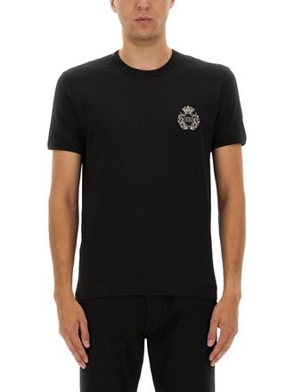 Dolce & Gabbana Bee And Crown Embroidered T-Shirt