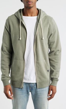 Threads 4 Thought Trim Fit Heathered Fleece Zip Hoodie in Lily Pad at Nordstrom, Size Xx-Large