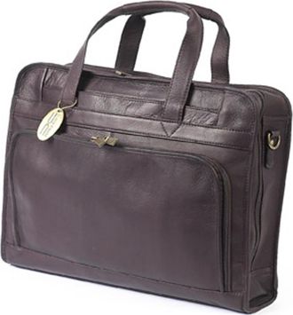 Claire Chase 168E-cafe Professional Computer Briefcase - Cafe