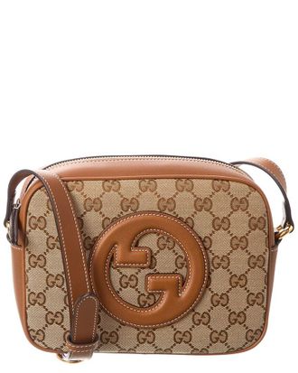 Gucci Blondie Mini GG Canvas & Leather Camera Bag