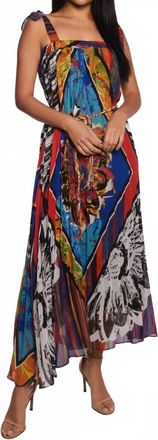 Alberto Makali Ribbon Romance Maxi Dress In Multicolor