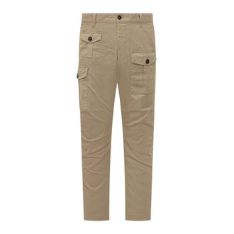 Dsquared2 Straight Trousers, male, Beige, Size: M Cargo Trousers