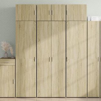 Berkfield Home Highboard Sonoma Oak 70x42.5x185 cm Engineered Wood in Brown