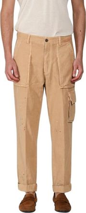 Mason's Cuba Work M74 Cargo Pants - Heren - Straight fit broeken - Beige - M - Katoen - Broeken