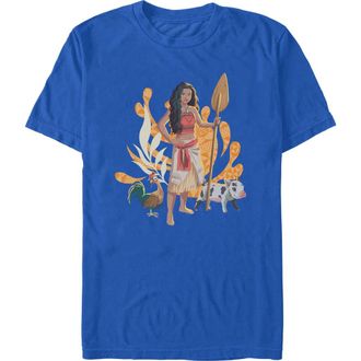 Disney Mens Moana Pua Heihei and Friend Graphic T-Shirt in Royal Blue at Nordstrom, Size Xxx-Large