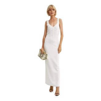 Nina Ricci Gowns, female, White, Size: XS Corset Midi Dress