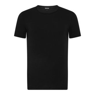 Ermenegildo Zegna Hombre, Camisetas, Negro, Talla: XL