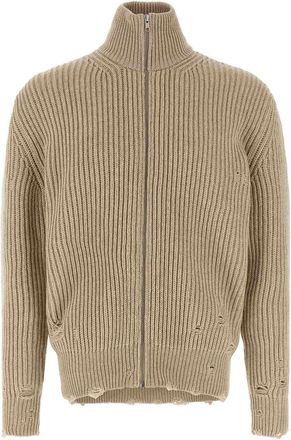Maison Margiela Distressed Wool Cardigan