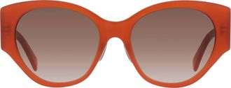 Celine MAXI TRIOMPHE Brown Gradient Cat Eye Ladies Sunglasses CL40328F 42F 55