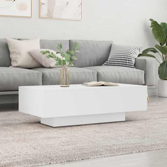 vidaXL Tavolino Da Salotto Bianco 100x49,5x31 Cm In Legno Multistrato - Vidaxl